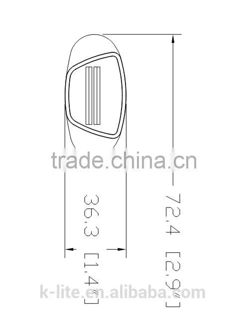 spoke reflector, oval reflector