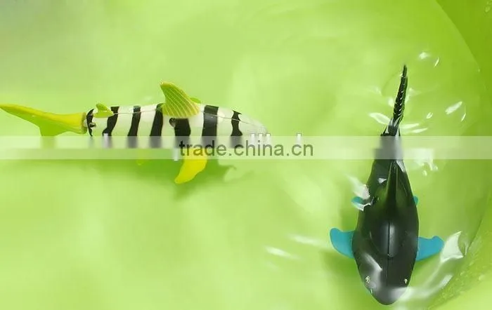 Coke Can rc shark underwater moving radio control fish toy