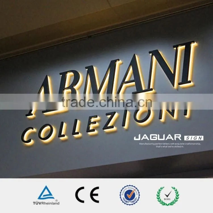 led high quality metal backlit letters for advertisising