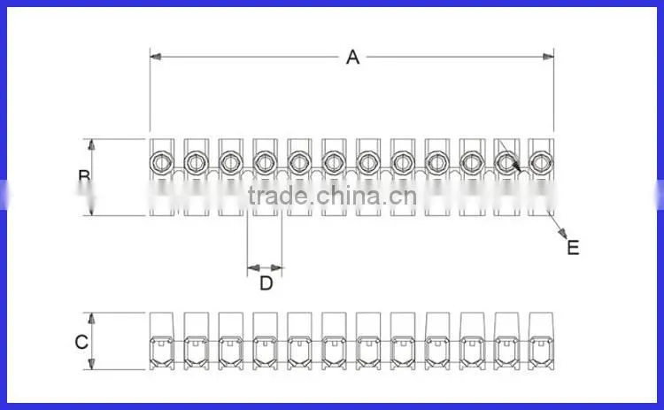 plastic terminal block with TUV,ETL approvel