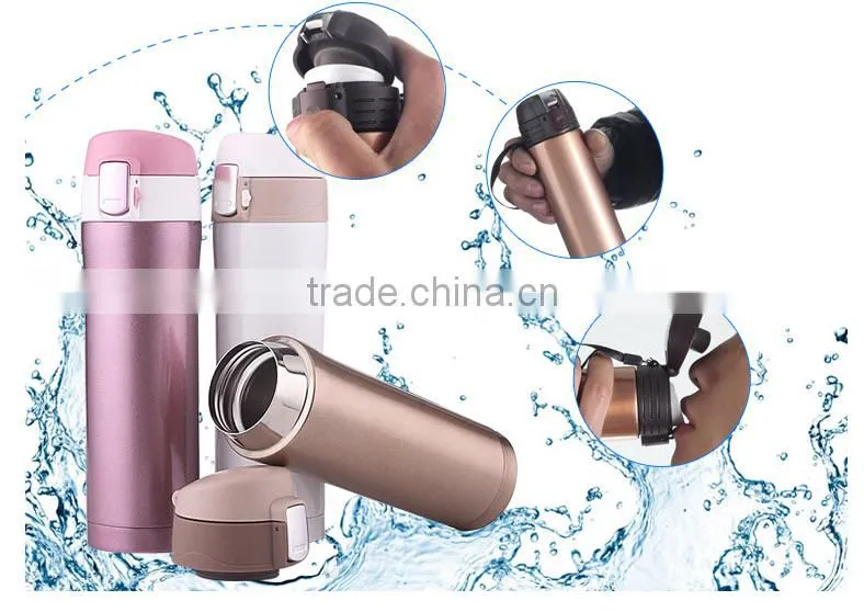 stainless steel hot water bottle with lock lid