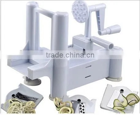 2016 Arrival Stainless Steel Spiral Cutter Mini Vegetable Fruit Spiral Slicer