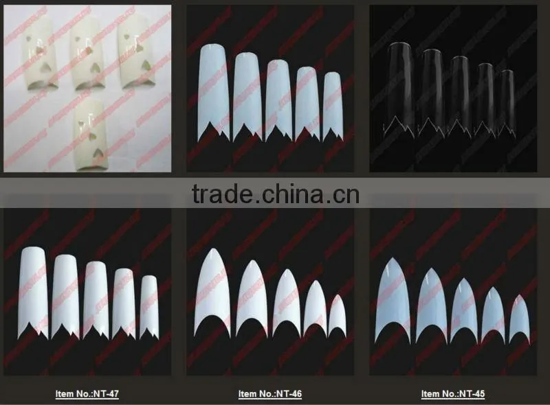 2014 New 500 pcs Clear Toe Tips+10 different Sizes, NT-19