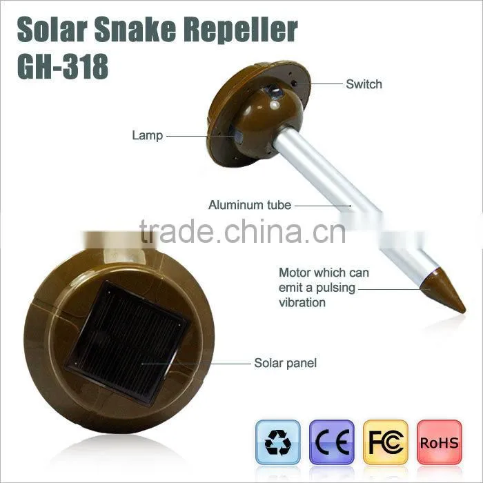 Hot sell solar powered vibration snake trap in pest control GH-318