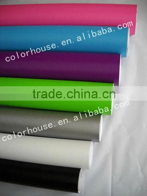 Bubble-free 3D auto carbon fiber car wrap vinyl film