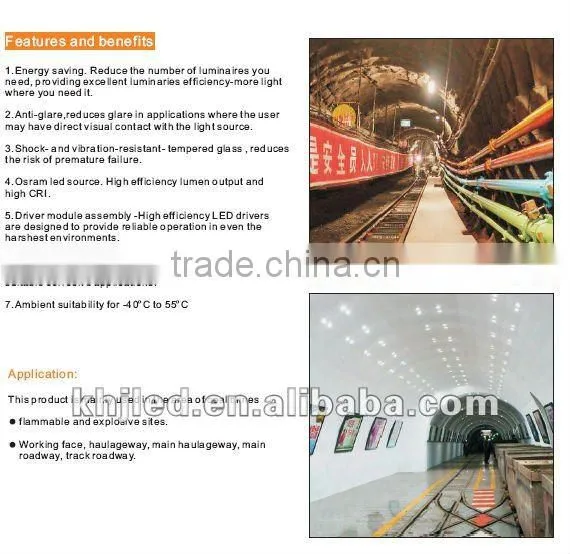 IP66 explosion proof led tunnel light