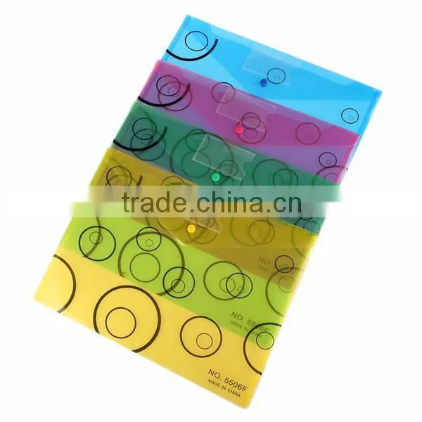 2015 Wholesale Stationery New Fashion A4 Pocket Folder, File Cover, Clear Plastic Pockets