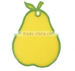 Beautiful shaped plastic cutting board bread board with hanging hole