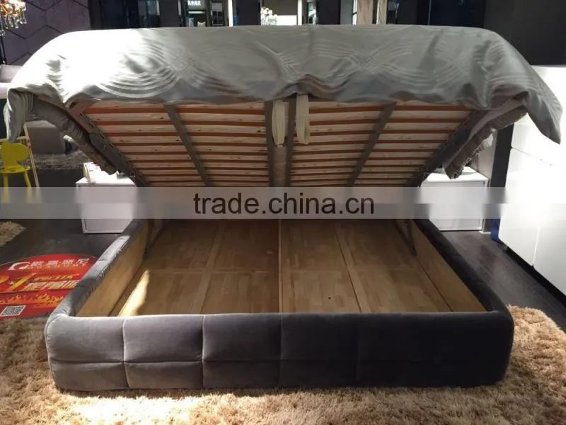 latest design upholstered king size queen bed for bed room furniture