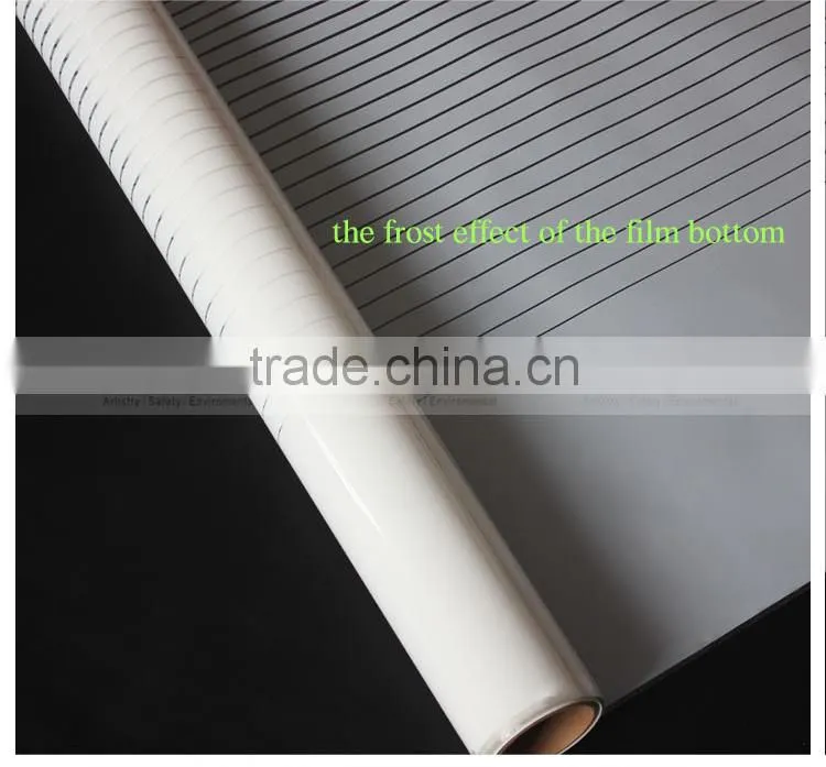 Decorative PET Gradation White Stripe Protective self adhesive Film