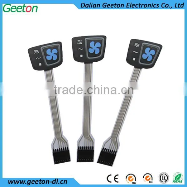 Tactile 17 Keys Membrane Switch With 5 LEDs manufacturer