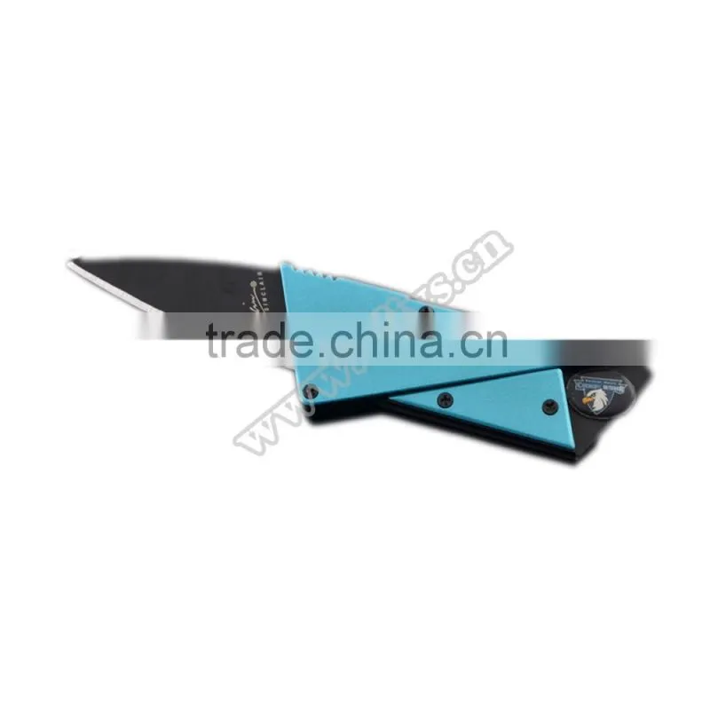 Stainless Steel credit card knife for camping equipment