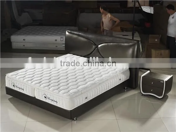 Vintage luxury pocket spring vaccum compressed mattress / 2015 New Design Rolled-Pack Pocket Spring Mattress 5MT9