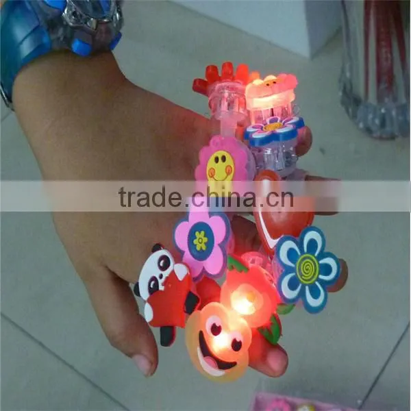 colorful plastic led ring custom party finger led light