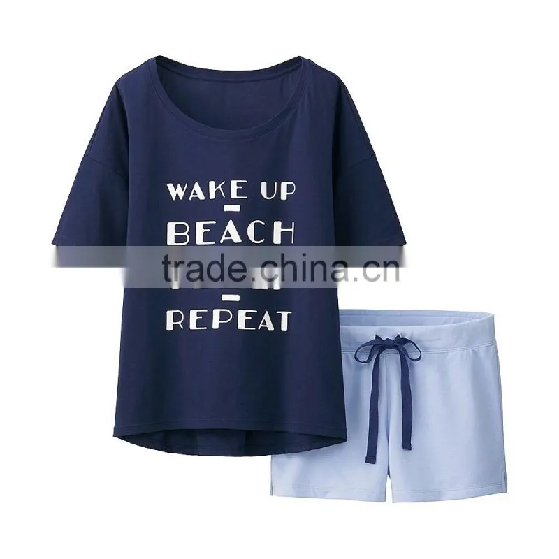 Women's sleepwear basic cotton summer sleepwear for women Pattern for women sleepwear