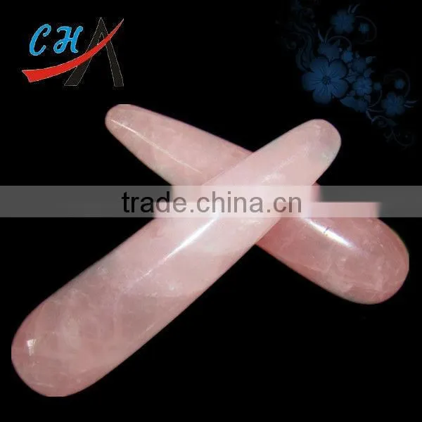 Healing Stones Rose Quartz Scrapping Plate for wholesale