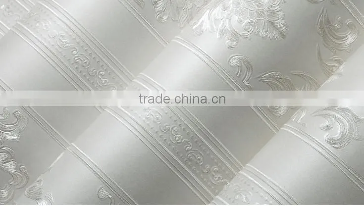 Latest luxury wallpaper embossed washable royal wallpaper