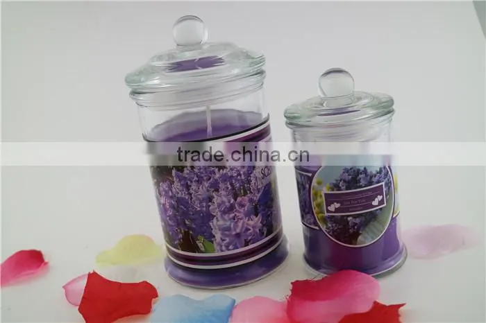 the most popular high quality scented jar glass candle 6*11cm