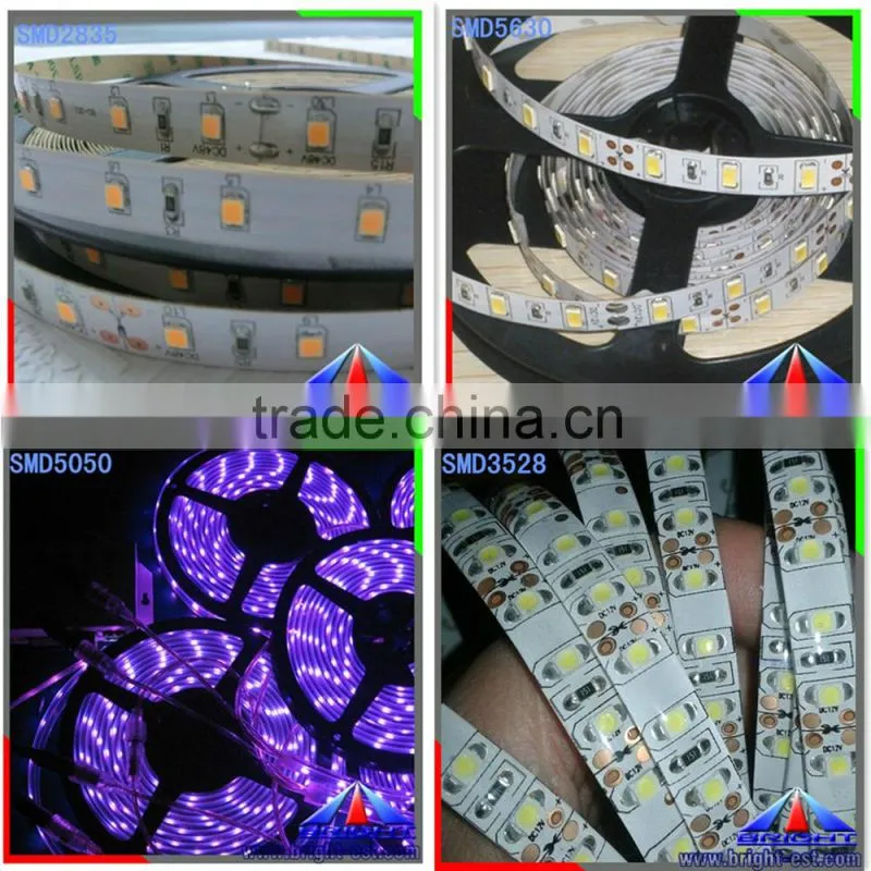 CE ROHS Factory Flexible Led Strip Light 3014 120led one side view with 2 years warranty
