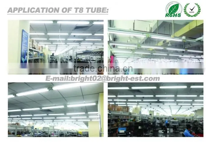 2014 Latest v shaped cooler door waterproof led light tube, T8 LED Tube, 0.6m LED tube