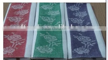 China wholesale waffle kitchen towels with yarn dyed apple jacquard design