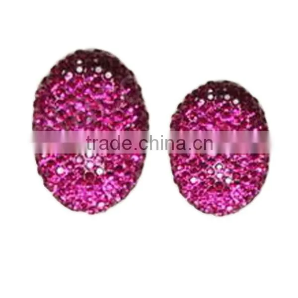 Jewelry Wholesale Oval Shape Shining Resin Stone Beads
