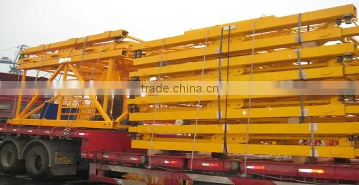 Construction crane machinery and parts on sale promtion,10 tons construction QTZ160 tower crane, traveling tower crane price