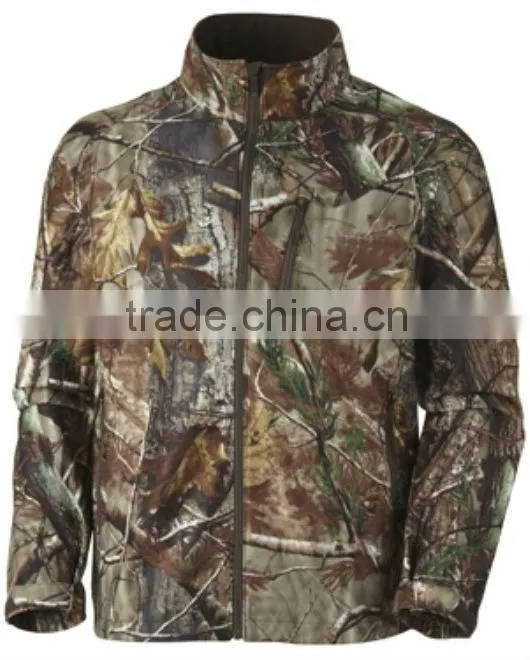 Camo waterproof hunting jacket