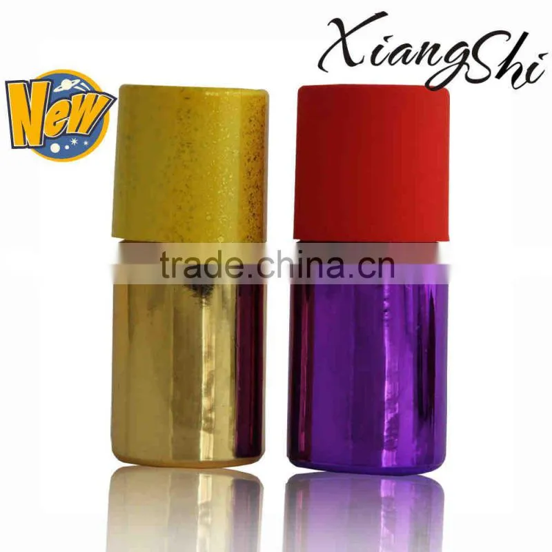 15ml shiny nail painting empty glass bottle with cap and brush
