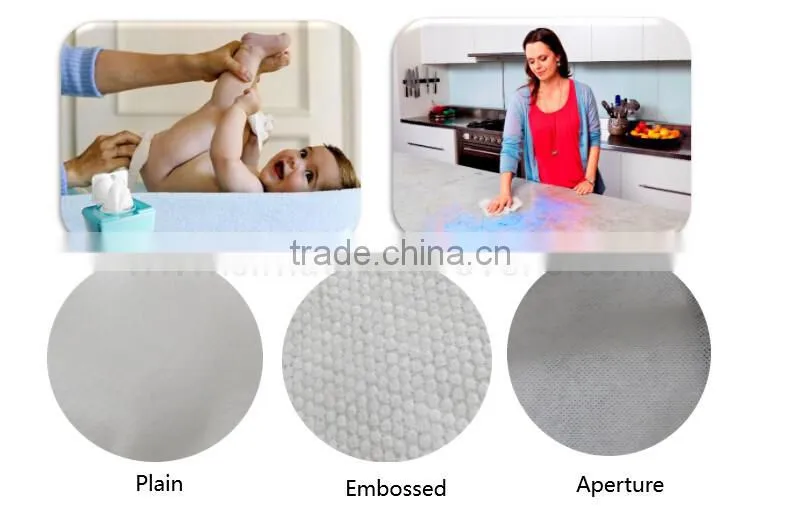 wholesale high quality spunlace non woven fabric for facial wipes