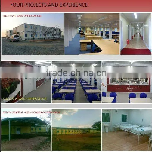Africa project prefab camp house