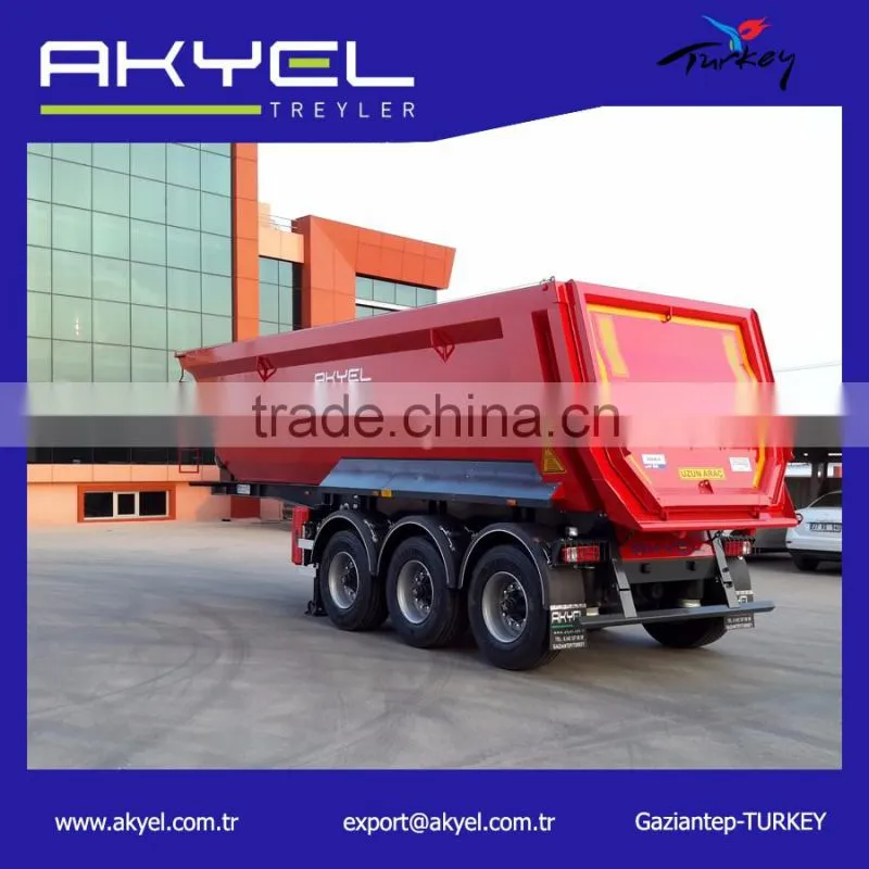 3 axle 60 Ton tipper truck /Semi Trailer on sales