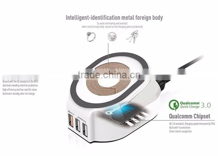 HC-W1 3 in 1 multifunctional charger wireless charger for samsung galaxy s6