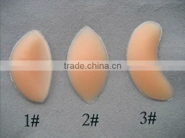 sexy three types silicone breast inserts