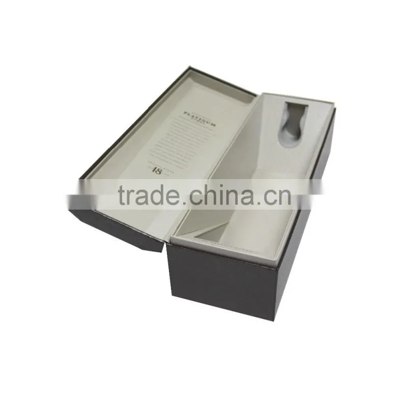 Handmade high quality cardboard paper gift wine box wholesale