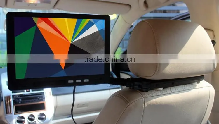 10 Inch Car Headrest LCD Advertising Tablet PC With Customized Software