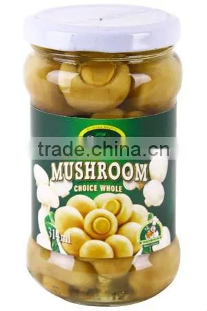 IFS Approval Canned Whole Mushroom