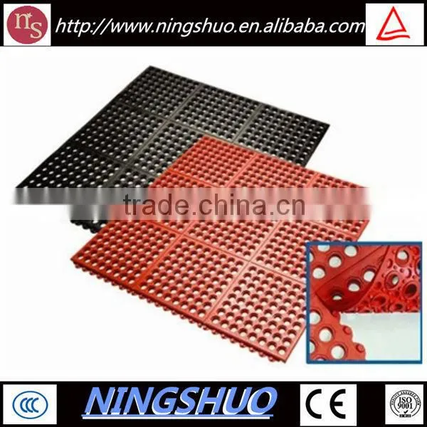 China factory of safety kitchen rubber mat rubber floor mat