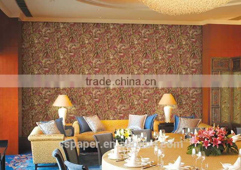 2016 New Fashion chinese wood finish wallpaper