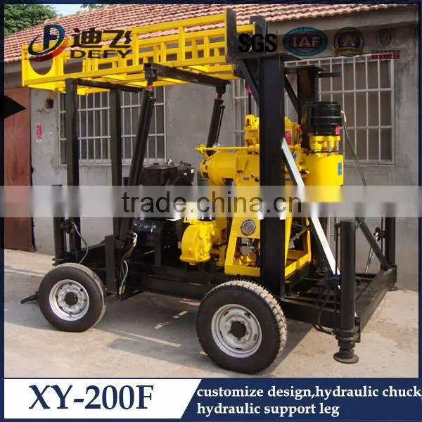 Portable borehole rock core drilling machine