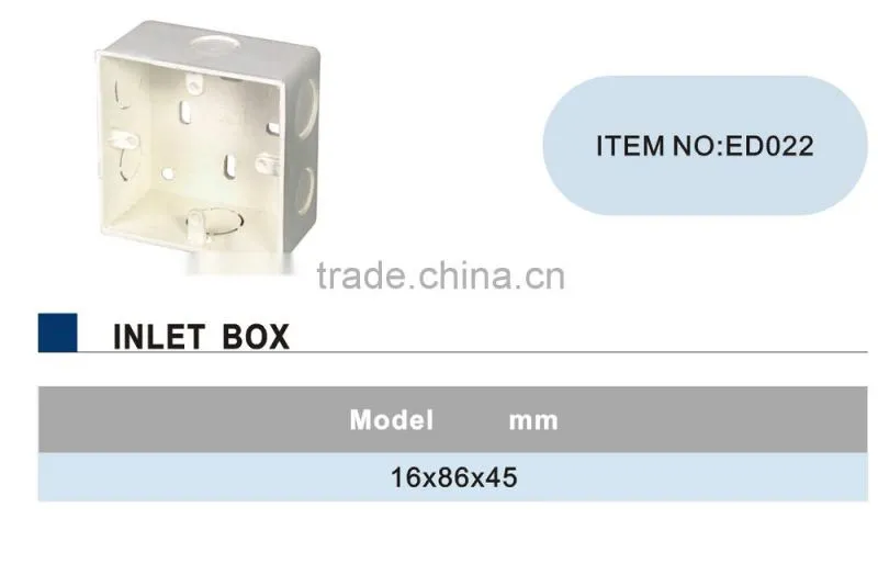 Top quality ERA brand PVC insulating electrical inlet box