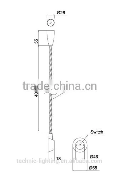 wall mounted led reading light,flexible led book light,eye friendly led reading lamps