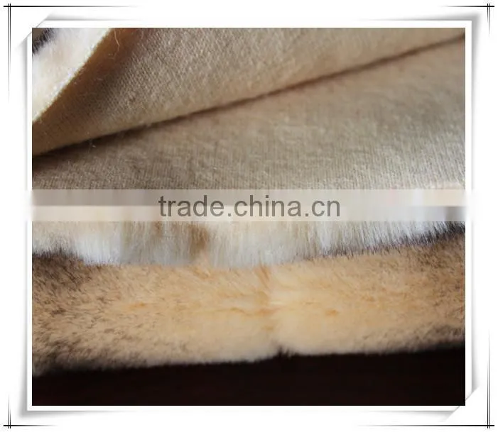 polyester/acrylic fur fabric, long pile fake fur fabric