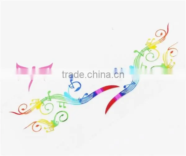 Paper-cut hollow eye mask tattoo sticker with many colors