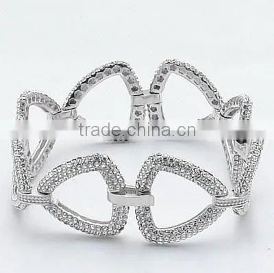 925 Silver Crystal Engagement Full Set Jewellery
