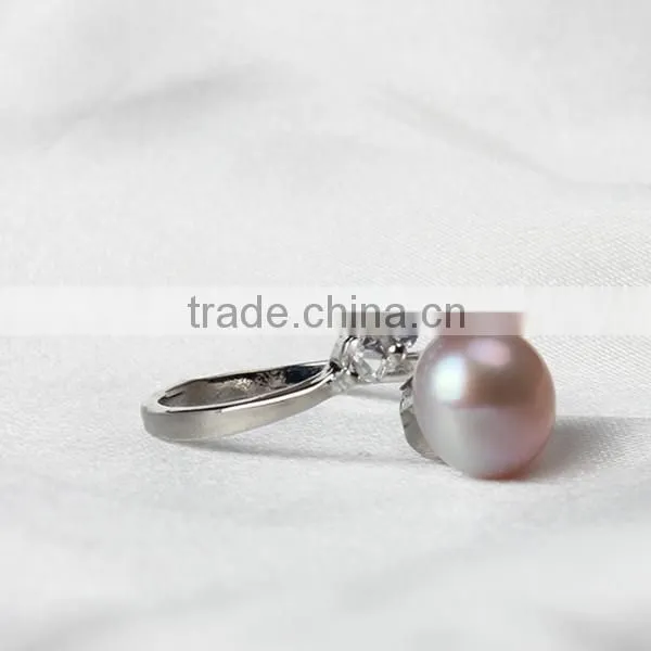Freshwater pearl ring 925 silver freshwater pearl ring