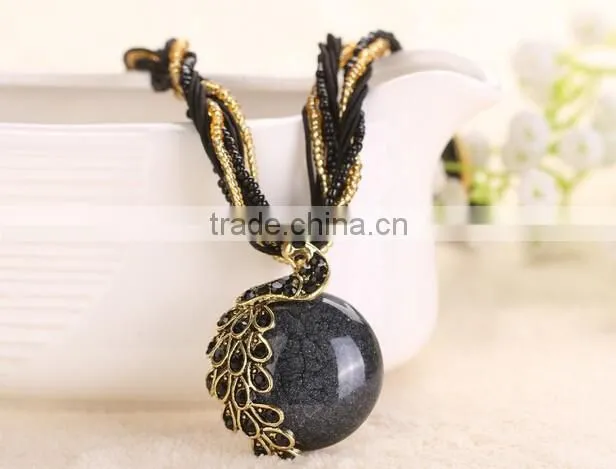 National wind m weaving necklace restoring ancient ways Sweater chain
