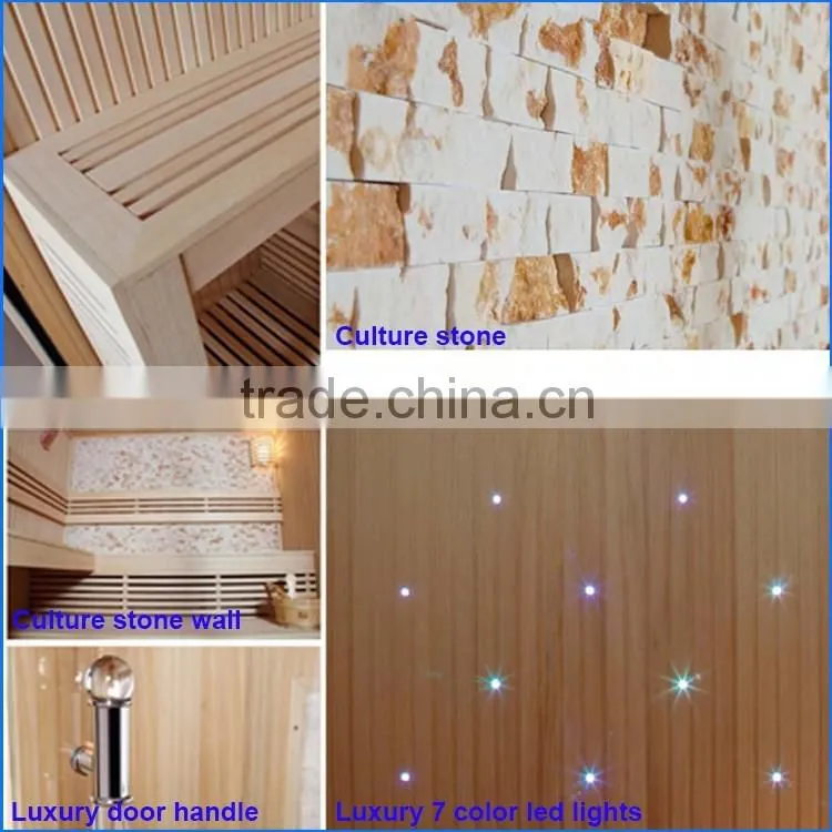 3~4 person traditional stone dry steam sauna room