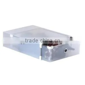 clear plastic drawer shoe box