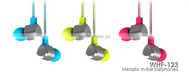 New Style 2013 Wallytech WHF-123 Metal Earphones For Samsung Galaxy S4